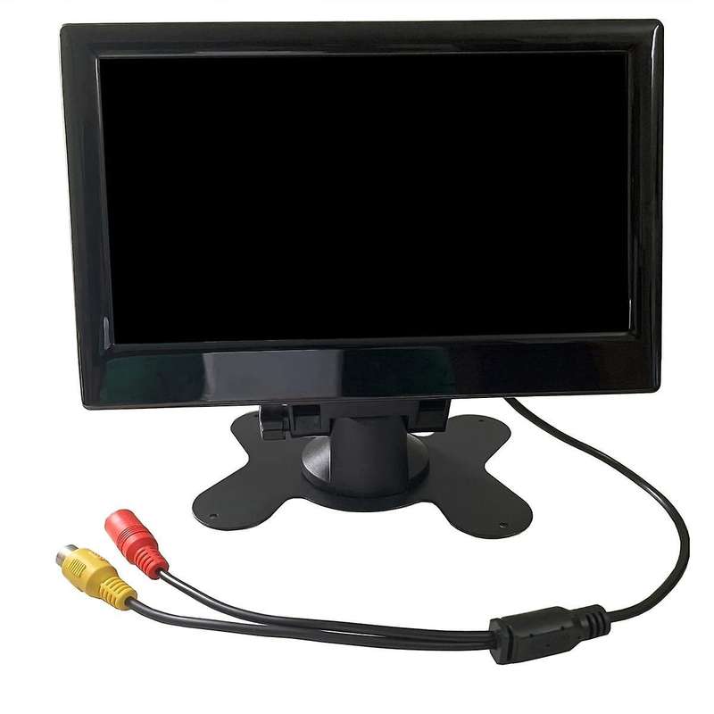 12v-24v 7 Inch Tft Lcd Color Hd Monitor with 12led Light Camera for Car Cctv Reverse Rear View Car