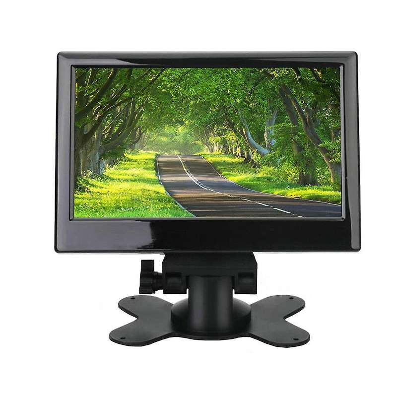 12v-24v 7 Inch Tft Lcd Color Hd Monitor with 12led Light Camera for Car Cctv Reverse Rear View Car