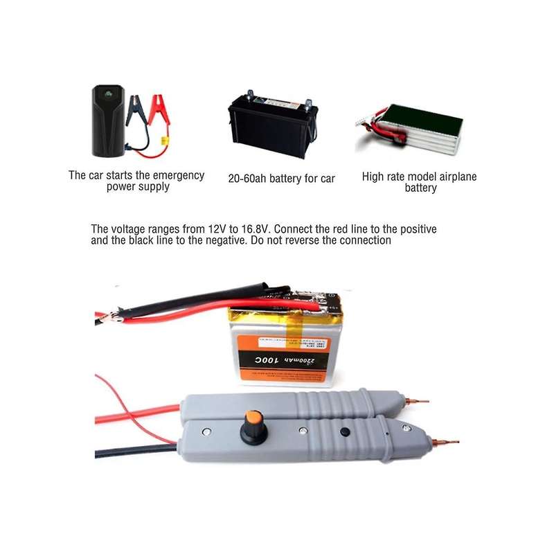 12v-16.8v Spot Welding Machine Ec5 99 Gears Stepless Adjustment Integrated Welding Pen Body 0.1-0.2m