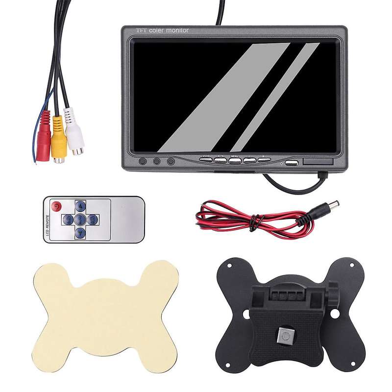 12v-24v 7 Inch Tft Lcd Color Hd Monitor for Car Cctv Reverse Rear View Backup Camera Automotive Elec