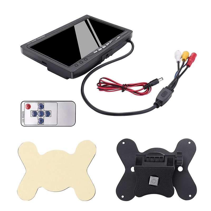 12v-24v 7 Inch Tft Lcd Color Hd Monitor for Car Cctv Reverse Rear View Backup Camera Automotive Elec