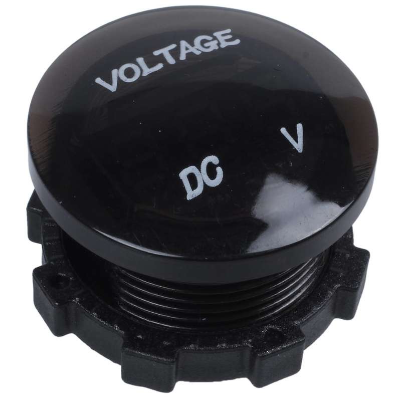 12v-24v Dc Voltmeter Car Monitor Motorcycle Led Red Waterproof Voltmeter Black
