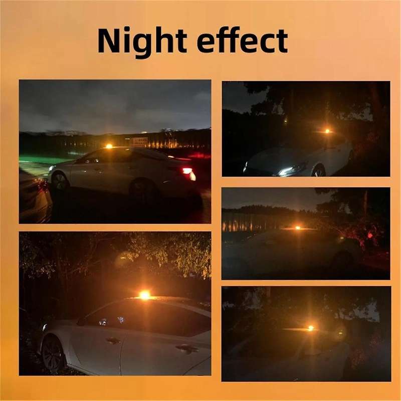 12v-24v Amber 96led Warning Strobe Safety Flashing Beacon Light Magnetic for Forklift Truck Tractor