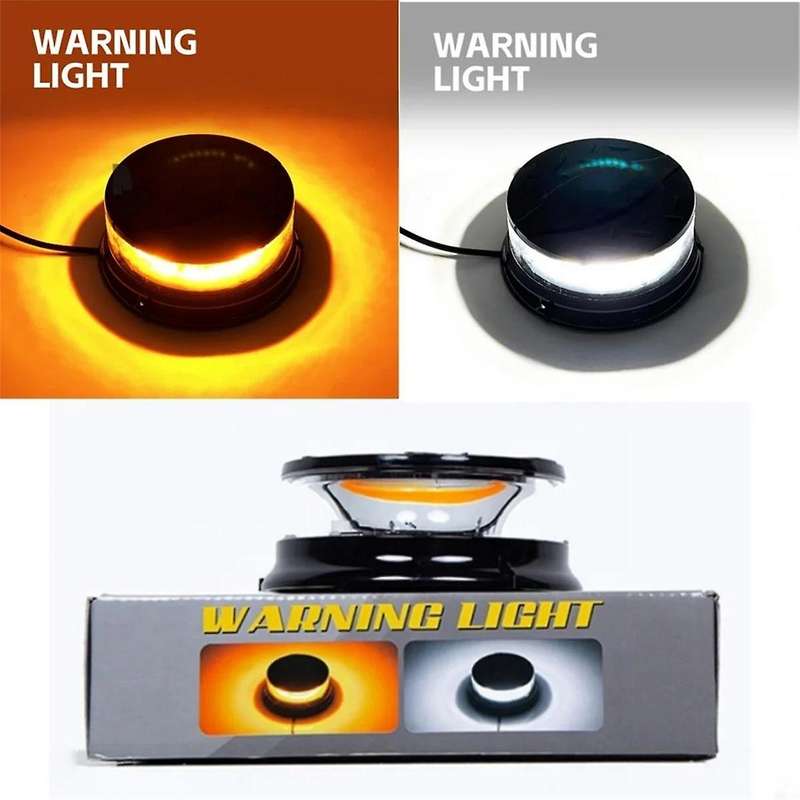 12v-24v Amber 96led Warning Strobe Safety Flashing Beacon Light Magnetic for Forklift Truck Tractor