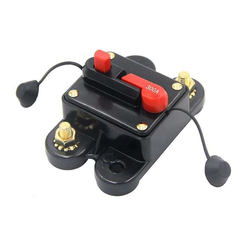 12V-24V DC 300 Amp Circuit Breaker with Cover for Car Marine Boat Bike Stereo Audio
