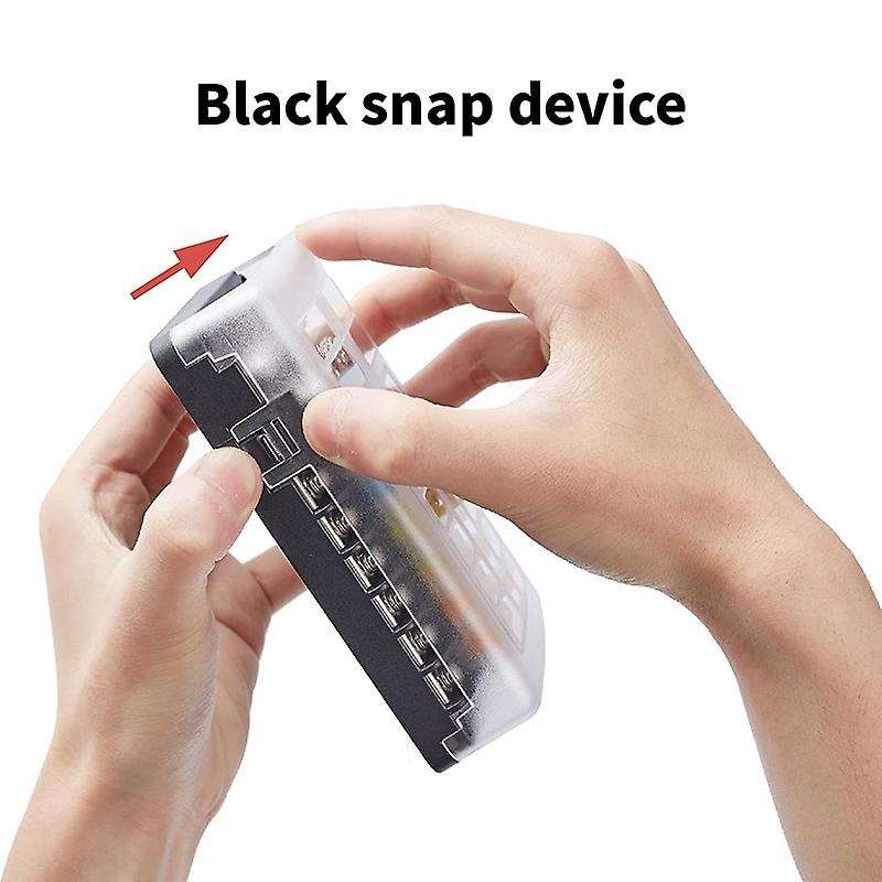 12-Way Marine Block with Waterproof and Dustproof Cover and LED Warning Indicator