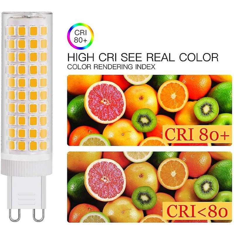 12W G9 LED Bulb Warm White 3000K, Equivalent to Halogen 100W Bulb, 360 Wide Beam Angle, Non-Dimmable