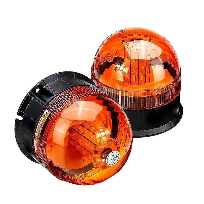 12V-24V Magnetic Roof 40 LED Rotating Flashing Beacon Light Flexible Warning Light Emergency Lamp Tr