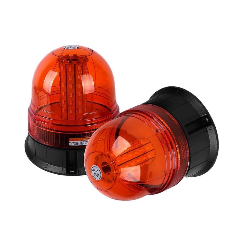 12V-24V Magnetic Roof 60 LED Rotating Flashing Beacon Light Flexible Warning Light Emergency Lamp Tr