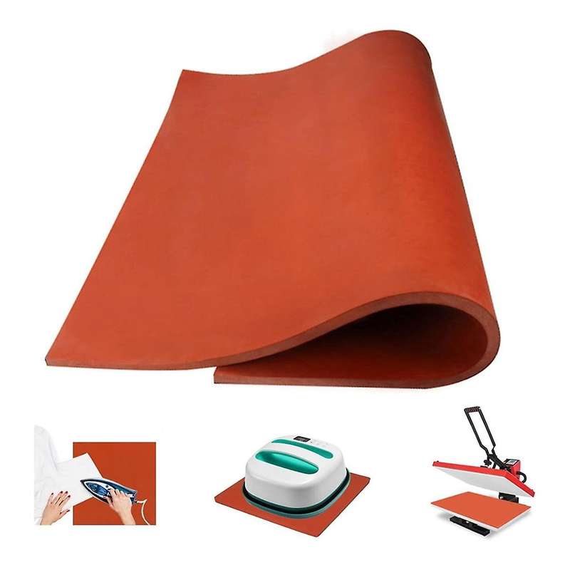 12x15 Inch Silicone Heat Press Mat Pad 0.3 Inch Thickest Sublimation Silicone Mat for Heat Press Mac