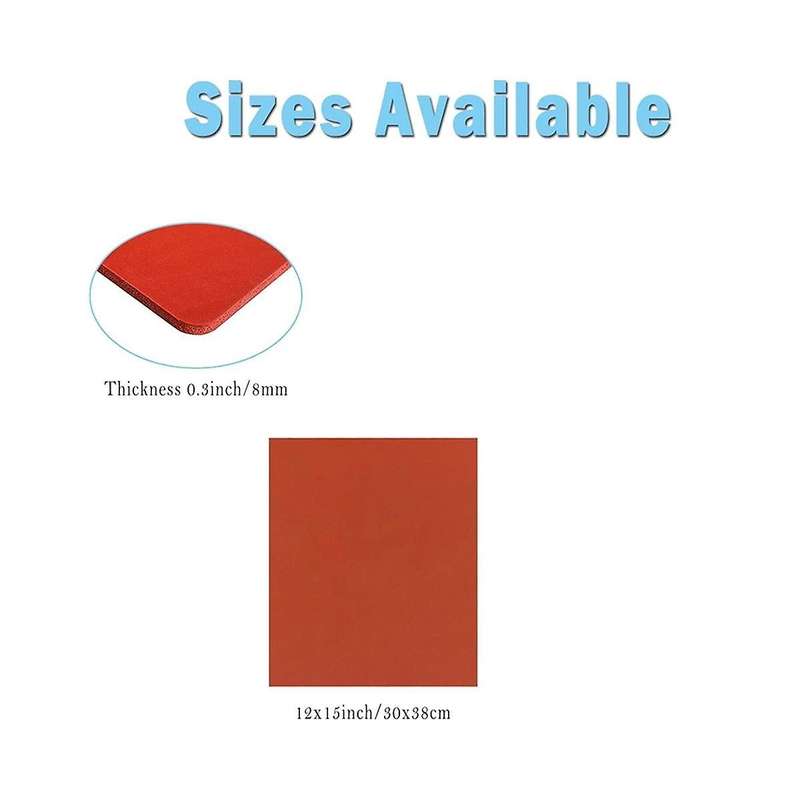 12x15 Inch Silicone Heat Press Mat Pad 0.3 Inch Thickest Sublimation Silicone Mat for Heat Press Mac