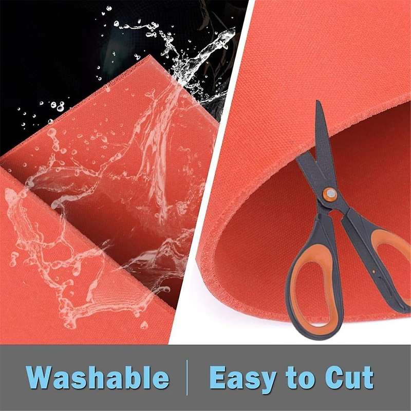 12x15 Inch Silicone Heat Press Mat Pad 0.3 Inch Thickest Sublimation Silicone Mat for Heat Press Mac