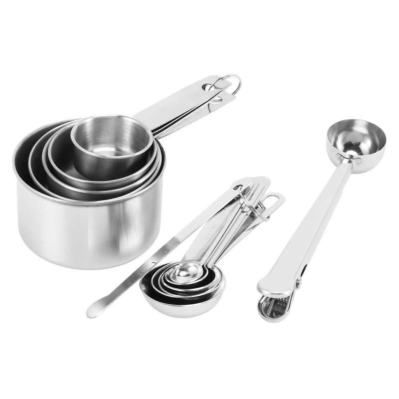 13 Piece Measuring Cups and Spoons Set, Measuring Cups Set and Measuring Spoons Set 1 Coffee Scoop