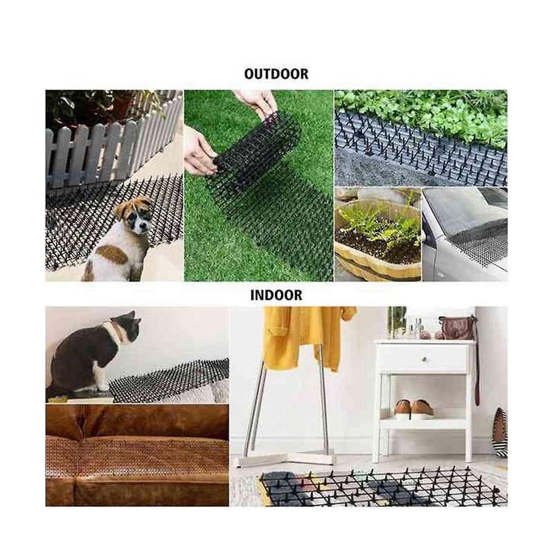 13.1ft Mat with Spikes,digging Deterrent Devices Prickle Strips Roll Anti Stopper Training Network