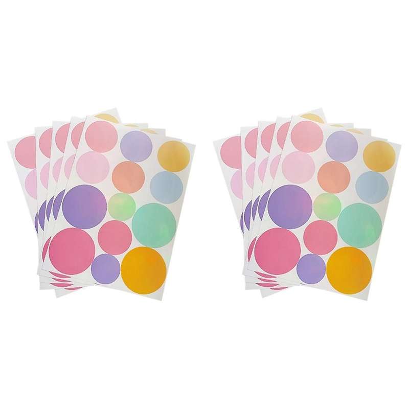 130Pcs Polka Dot Stickers Children Room Kindergarten Decorate Gift Wall Stickers Bedroom Decor Aesth