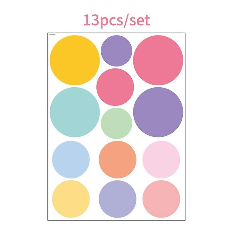 130Pcs Polka Dot Stickers Children Room Kindergarten Decorate Gift Wall Stickers Bedroom Decor Aesth
