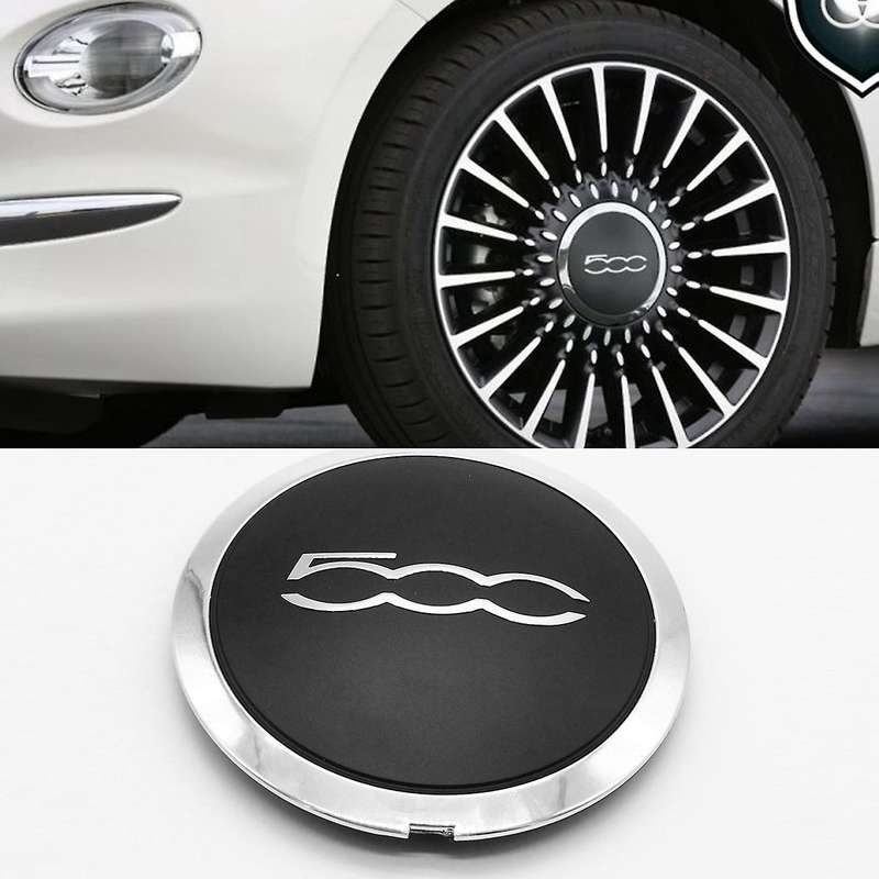 133mm Hubcap Compatible Fiat 500 Wheels Centre Hub Caps Silver