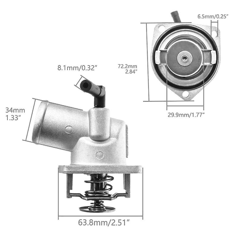 1338003 Engine Coolant Thermostat Housing for Opel Meriva B C Zafira .4 1.6 Z16xe 1338420 96414627