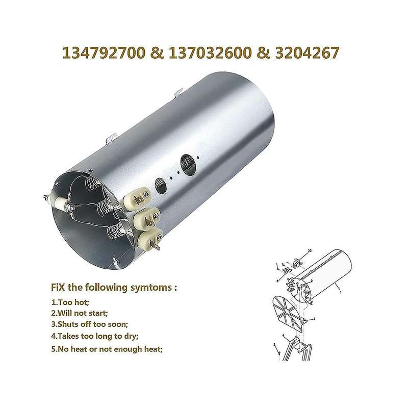 134792700 Dryer Heating Elementscompatible with Ps2349309 Ap4368653