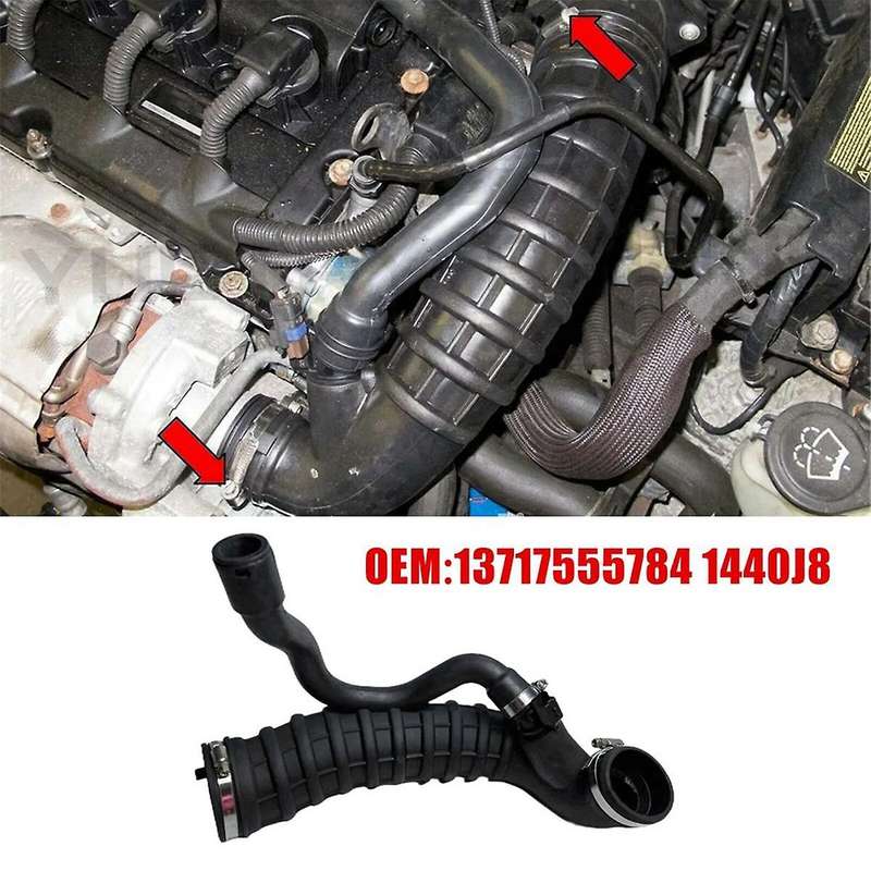 13717555784 Intake Boot Air Mass Sensor Turbocharger Air Intake Duct Pipe 1440j8 for Mini R55 R56 R5