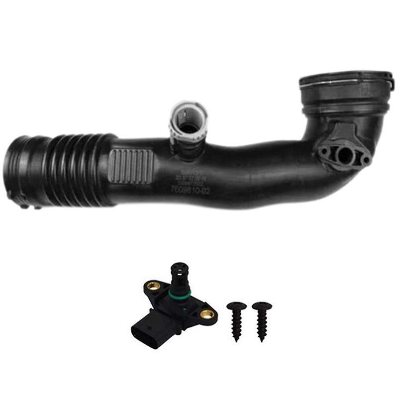 13717609810 Turbocharged Tube Air Pipe with Sensor for 7 Series X6 F01 F02 E71 Intake Hose Inlet Air