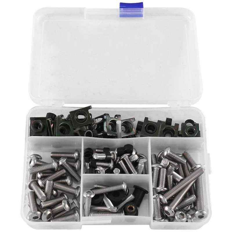 137pcs Fairing Bolt Kit Universal Windscreen Screws Motorcycle Supplies