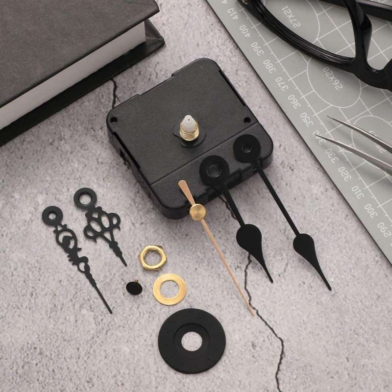 13MM Clock Movement Mechanism Silent Sweep Quartz Clock with 5 Pairs of Clock Repair Parts Replaceme