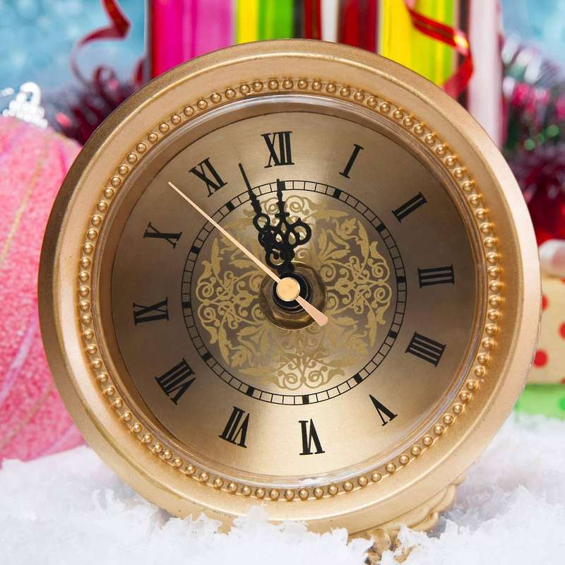 13MM Clock Movement Mechanism Silent Sweep Quartz Clock with 5 Pairs of Clock Repair Parts Replaceme