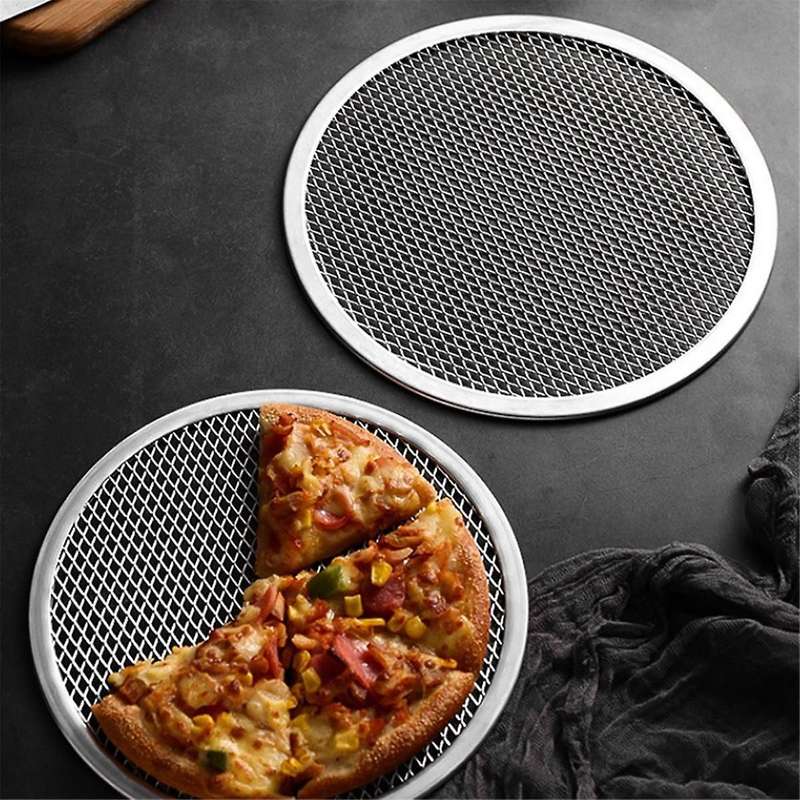 13inch Aluminum Seamless Rim Pizza Baking Screen - Perfect Crisp, Enhanced Airflow