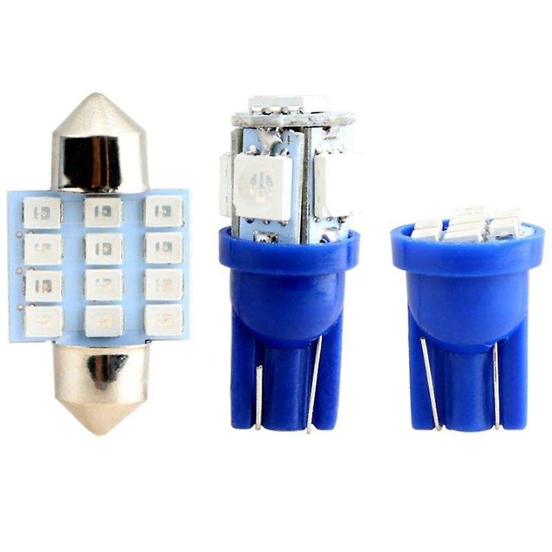 13X Car Interior LED Lights for Dome License Plate Lamp 12V Car Accessories Kit