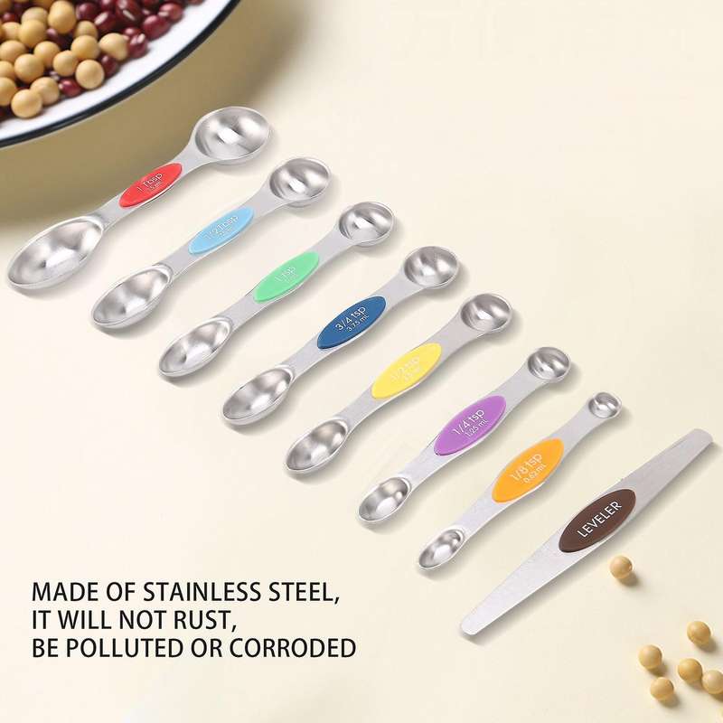 13pcs Measuring Cups and Magnetic Measuring Spoons Set,professional Durable Kitchen Measuring Set F
