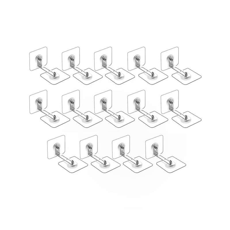 14 Pcs Furniture Anchors Wall Anchors, Anti Tip Furniture Anchors No Drill, Adhesive Furniture Wall