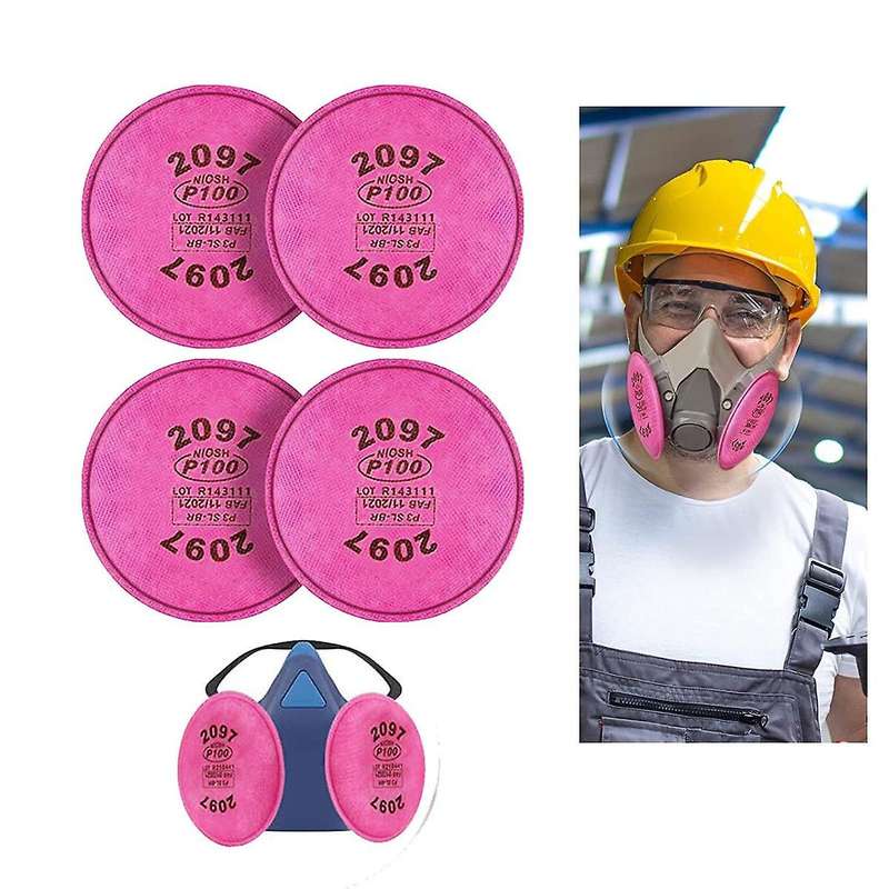 14 PCS 2097 P100 Particulate Filter,Installed on P100 Filter Retainer Replacement for 6000 6200 680