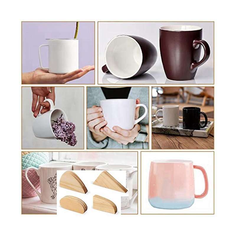 14 Pcs Mug Handle Molds, Pottery Mug Handle Forms Pottery Tool Kit with 3pcs Round Sponges Pottery