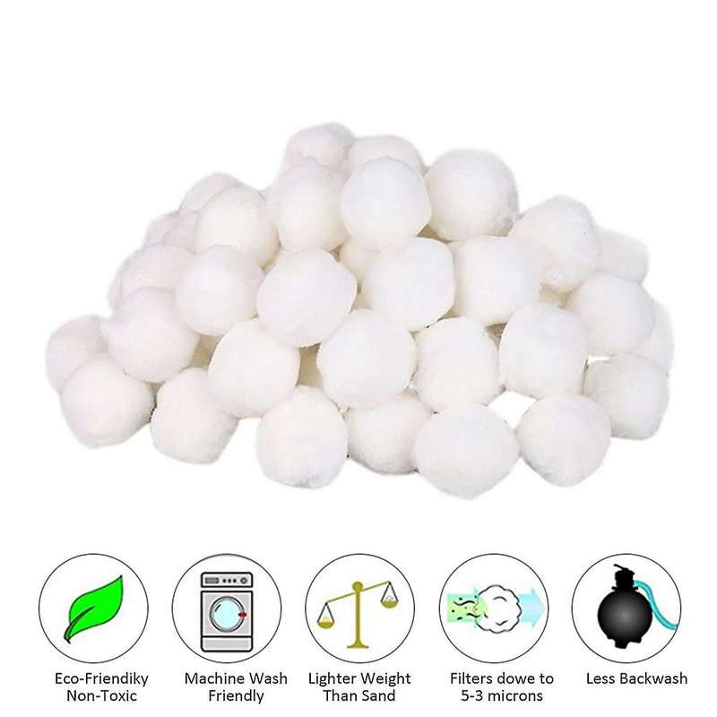 1400G White Filter Balls Eco-Friendly Swimming Pool Cleaning Equipment Filter Water Purification Fib