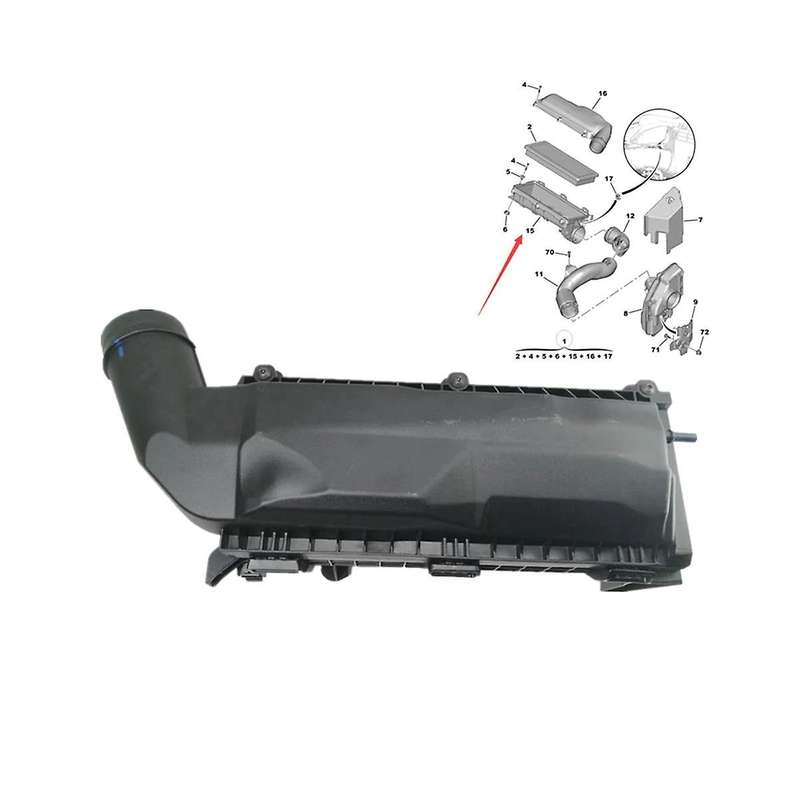 1420t3 Car Dry Air Cleaner Box for 207cc 308sw 308cc 3008 Rcz for C4 Ds5 Air Cleaner Assembly