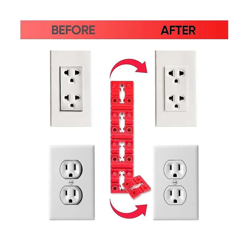 148pcs Outlet Spacers for Electrical Box+10pcs Screws,electric Switch Receptacle Spacers Socket Outl