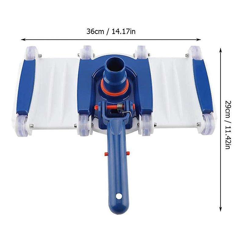 14Inch Pool Flexible Vacuum Head Pond Spa Sewage Suction Pool Cleaning Tool Part for Cleaning Debris
