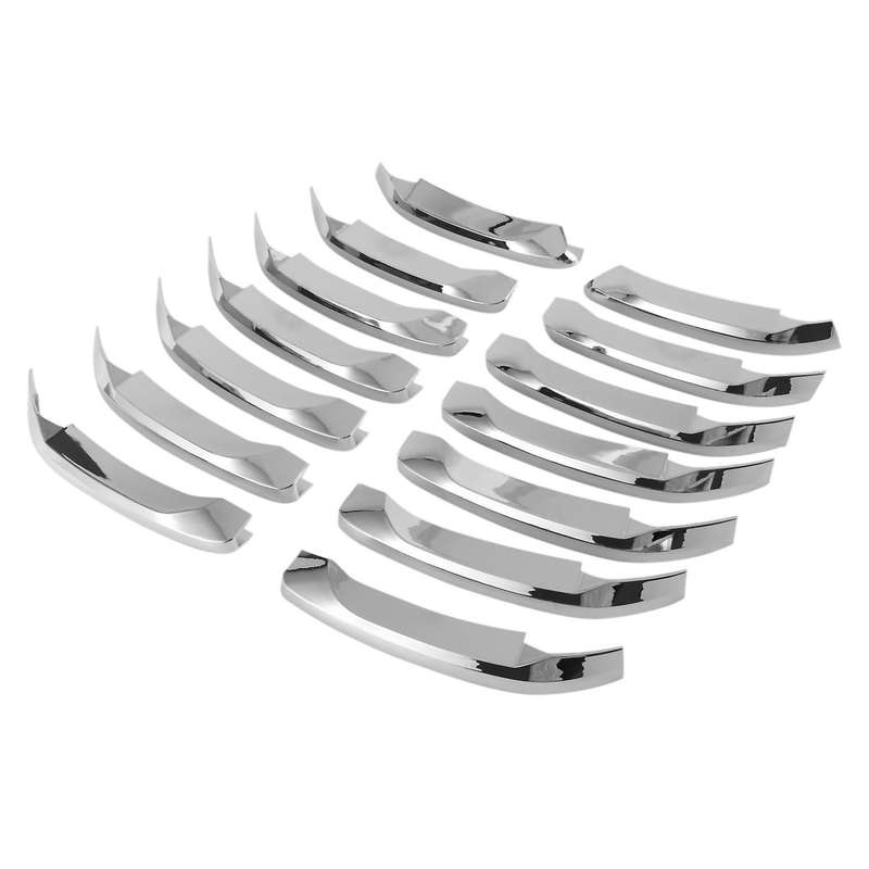 14pcs Car Chrome Front Decoration Strips Cover for X1 F48 2016-2019 Accessories
