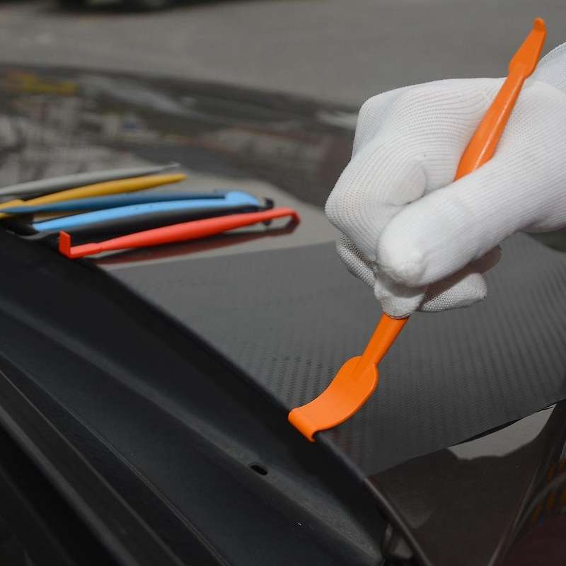 14Pcs Car Window Tool Kit Carbon Fiber Vinyl Film Sticker Car Wrap Tool Tinting Magnetic Squeegee Sc