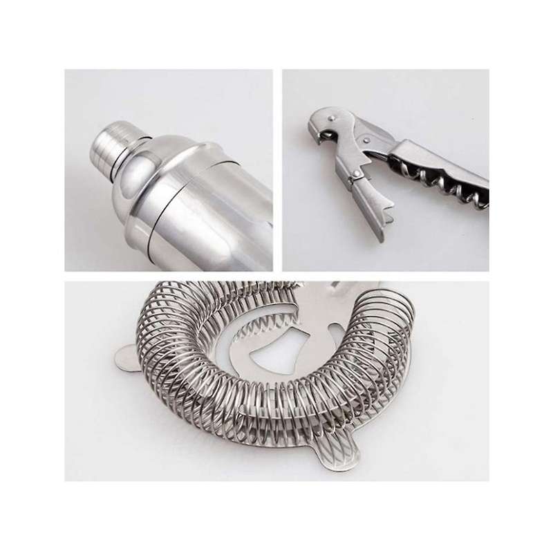 14pcs Cocktail Shaker Set Bartender Kit -stainless Steel Bar Tool for Diy Bartending Cocktails Acce