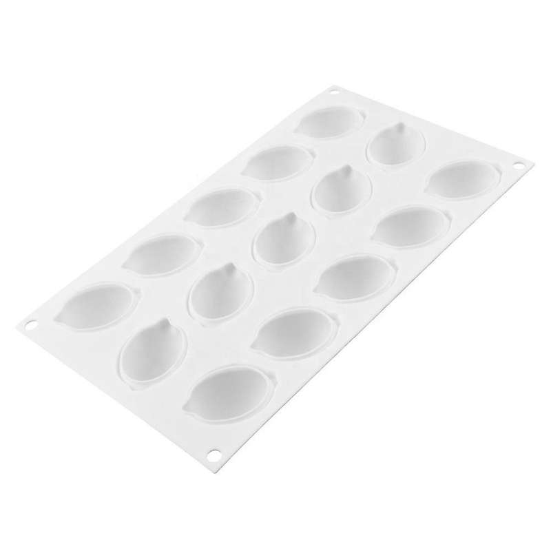 15 Cavity Lemon Shaped Fruit Silicone Mold Cake Mousse Cake Mold Baking French Dessert Cake Decorati