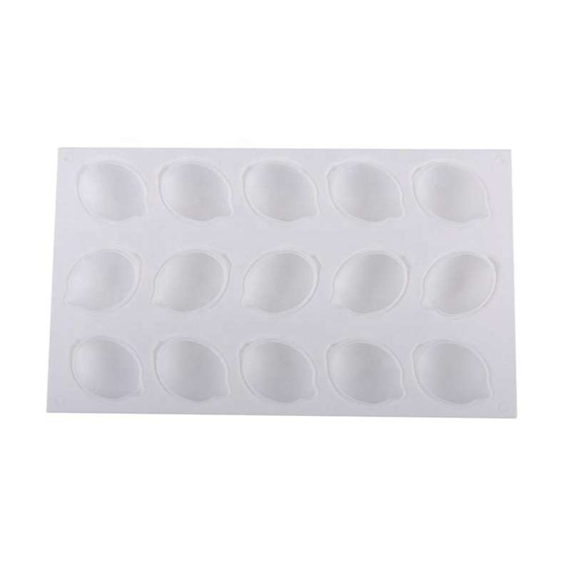 15 Cavity Lemon Shaped Fruit Silicone Mold Cake Mousse Cake Mold Baking French Dessert Cake Decorati