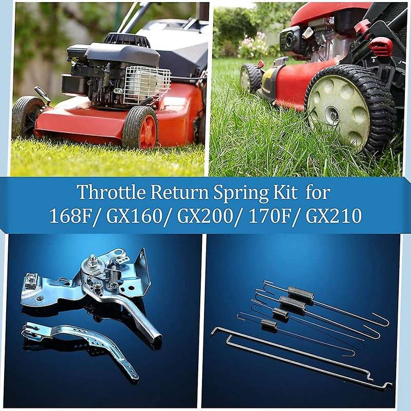 14Pcs Throttle Return Spring Kits Governor Link Rod with Base Throttle Arm Speed Control Arm for GX1