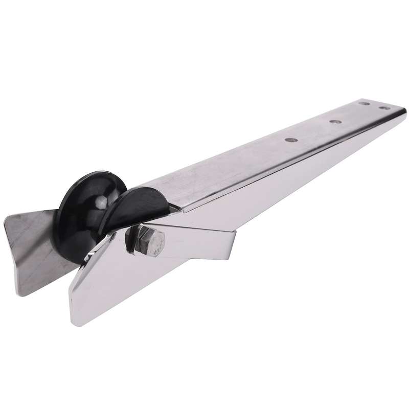 15 Inch 316 Stainless Steel 62x41mm Bow Anchor Rubber Roller for Fixed Boat Docking Corrosion Resis