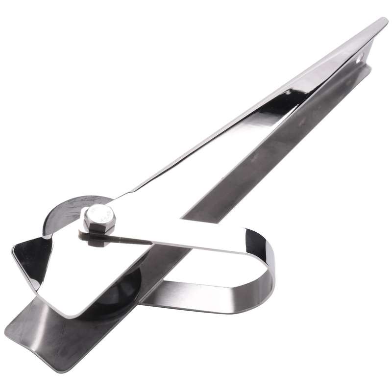 15 Inch 316 Stainless Steel 62x41mm Bow Anchor Rubber Roller for Fixed Boat Docking Corrosion Resis