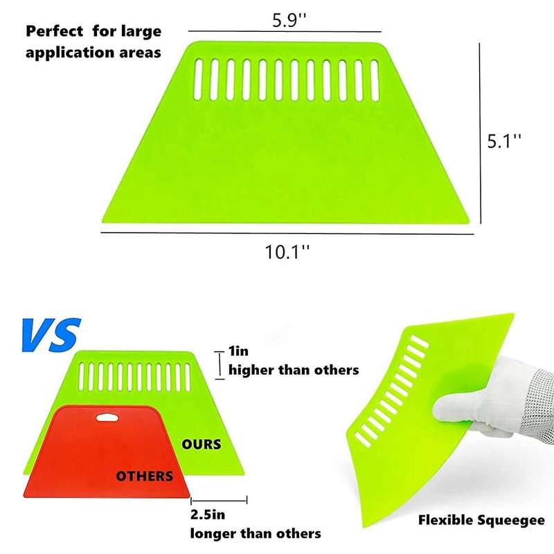 14-piece Set Sealing Tool Trapezoidal Scraper Wallpaper Kit Smoothing Tool Plastic Scraper Carving