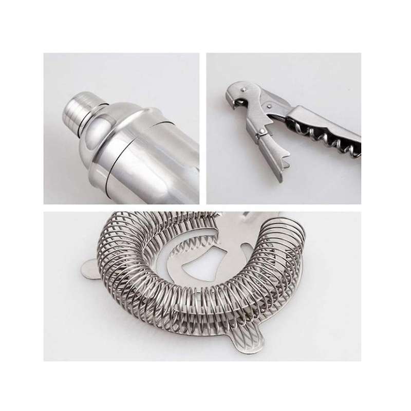 14-piece Cocktail Shaker Set Bartender Kit -stainless Steel Bar Tools for Diy Bartending Cocktails