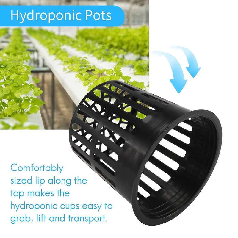 15 Pack 4 Inch Net Cups Slotted Plant Net Pot Bucket Basket