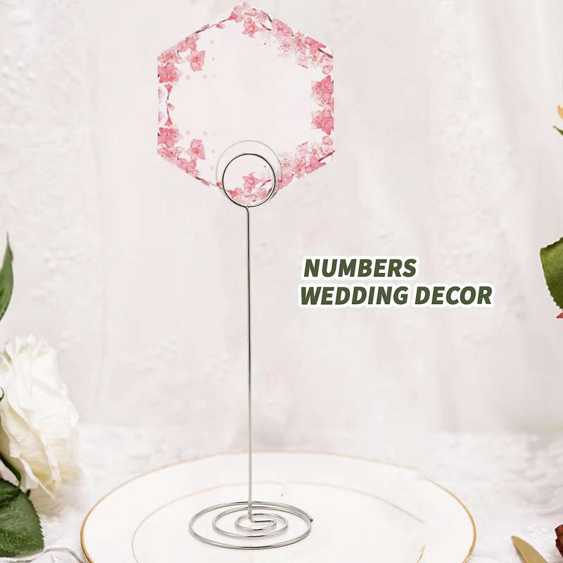 15 Pack 8.75 Inch Number Holder,Menu Memo Note Stand Compatible Weddings